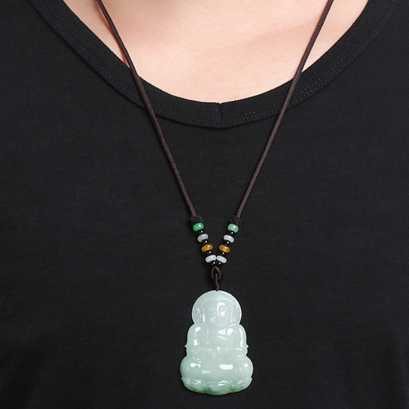 凤禧 冰糯种飘花翡翠吊坠