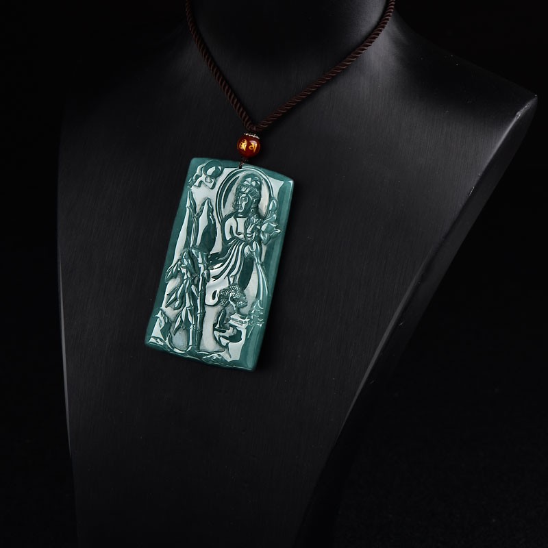 可玉可求 观音挂坠翡翠吊坠