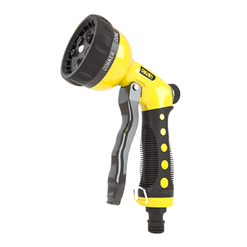 得力 锌合金枪身洗车水枪