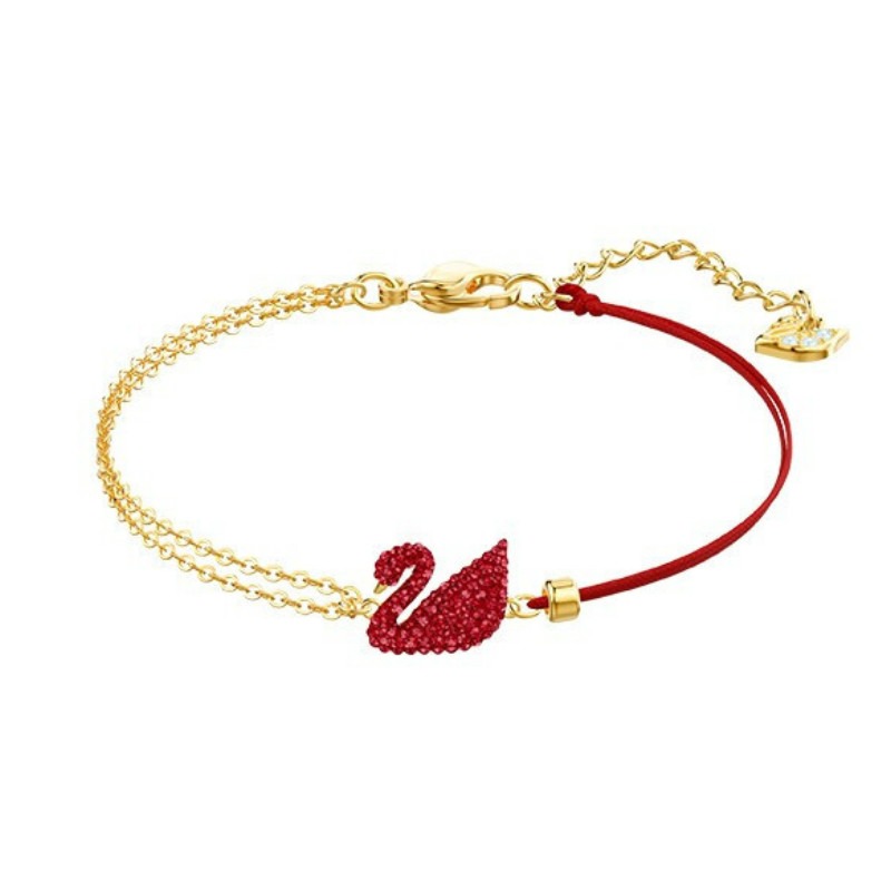 施华洛世奇红色天鹅手链