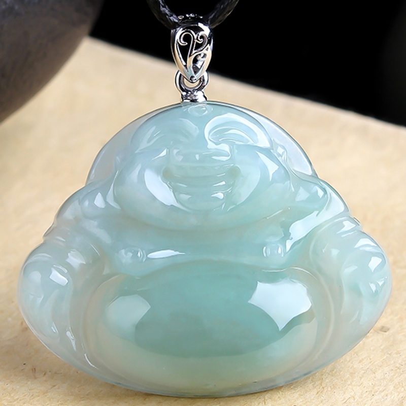 金帕岗 金色扣头翡翠吊坠