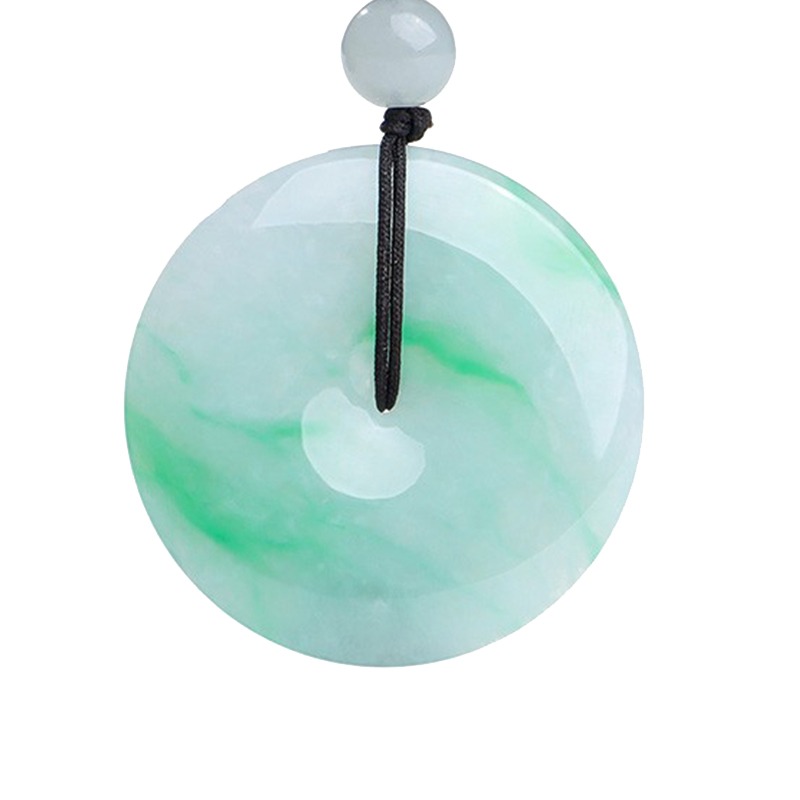 印象眸 飘绿平安扣翡翠吊坠