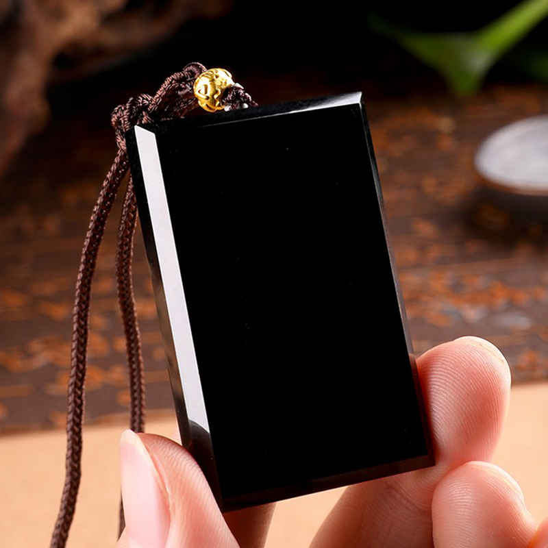 祥祯福珠宝 六字真言翡翠吊坠