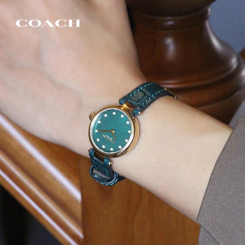 蔻驰PARK系列女士腕表，人造水晶镶钻，2000元女生礼物