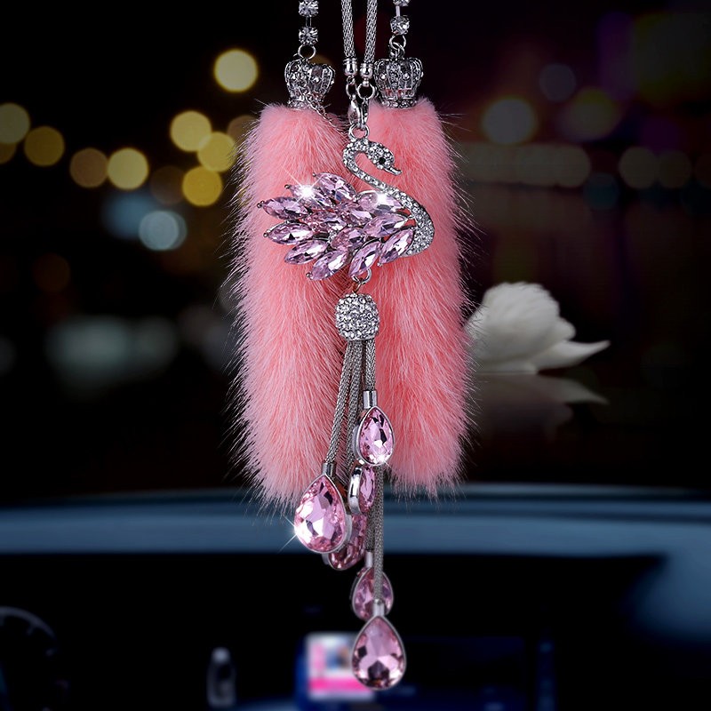 奔域 双面天鹅 车载挂饰