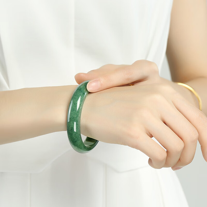 凤禧 大气饱满翡翠手镯