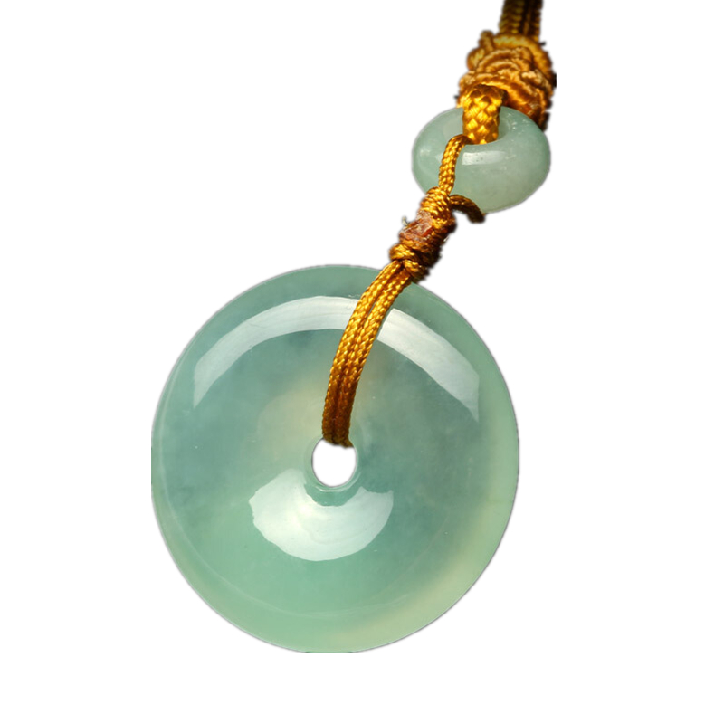 七彩云南 翡翠平安扣吊坠