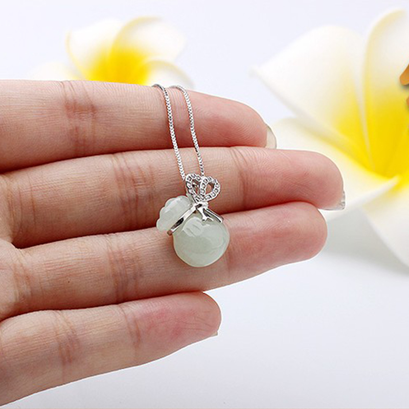 艺铂缘 福袋造型翡翠吊坠