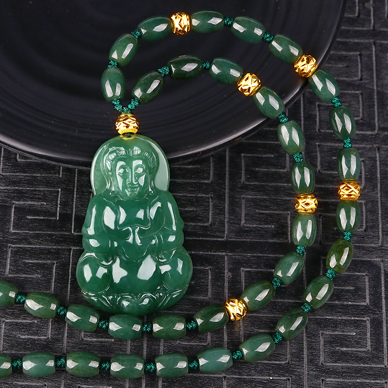 金玉兰香 观音 翡翠吊坠