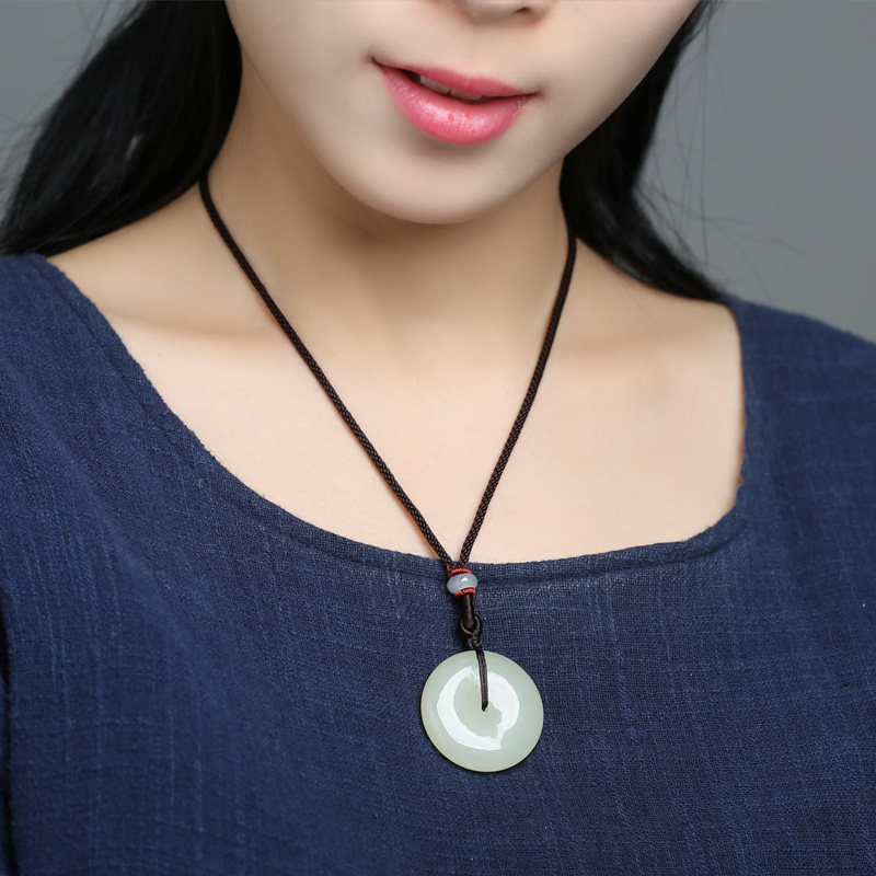 玉菲雅 平安扣翡翠吊坠