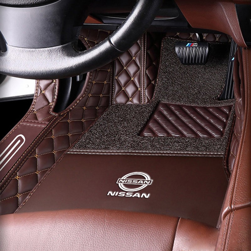 久创 双层带储物汽车脚垫