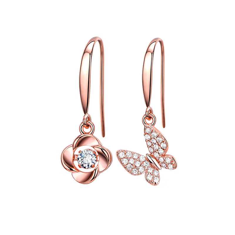 MyMiss 四叶草蝴蝶耳饰