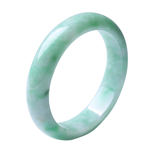 净心石 翡翠飘花玉手镯