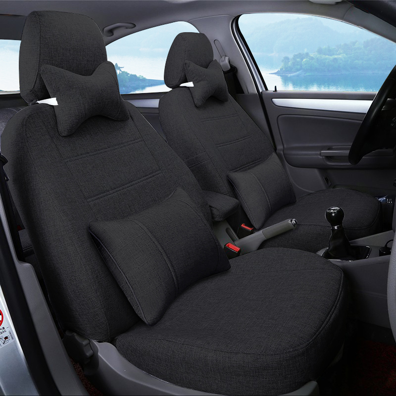 亿车依 亚麻布艺座套