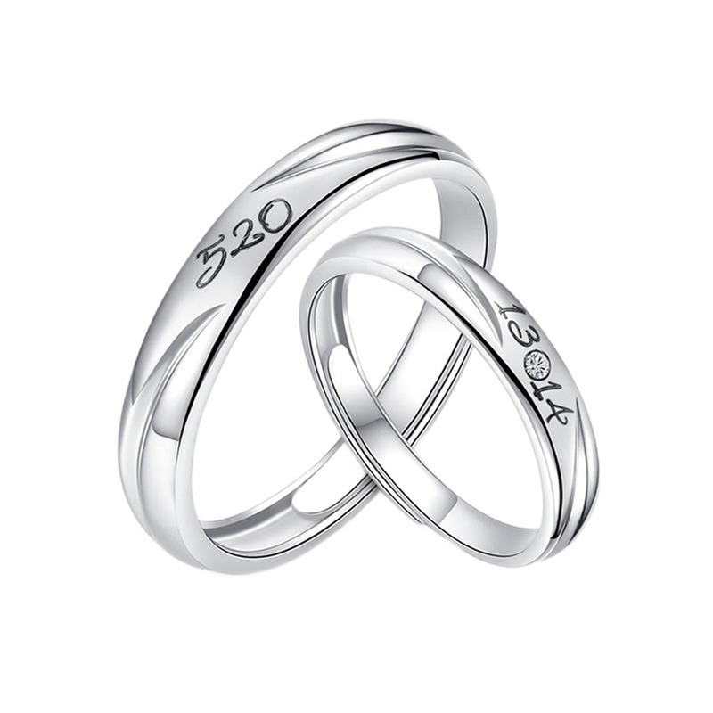 聚福品简约时尚情侣戒指