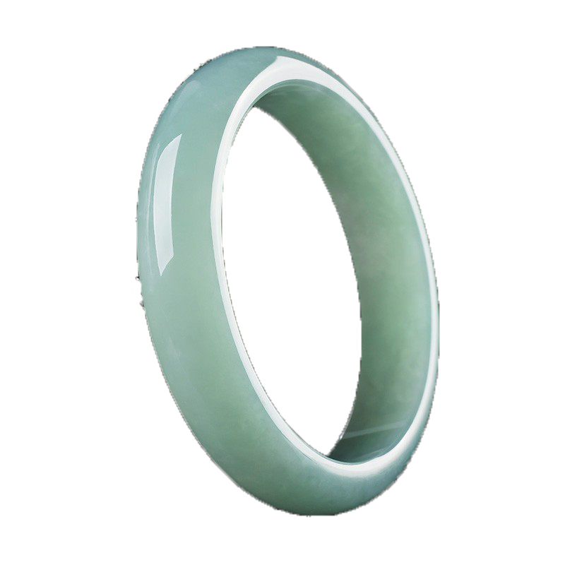 碧玉尊 冰种飘花玉手镯