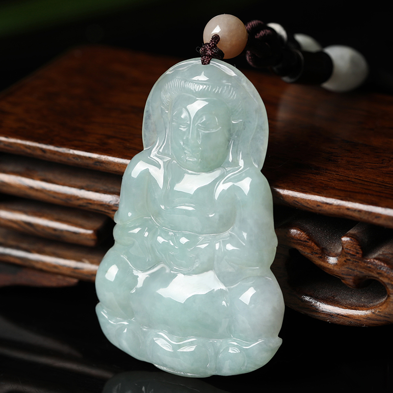 曼丽翠 观音菩萨翡翠吊坠