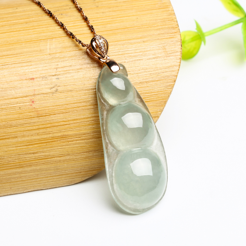 印象眸 金镶翡翠吊坠