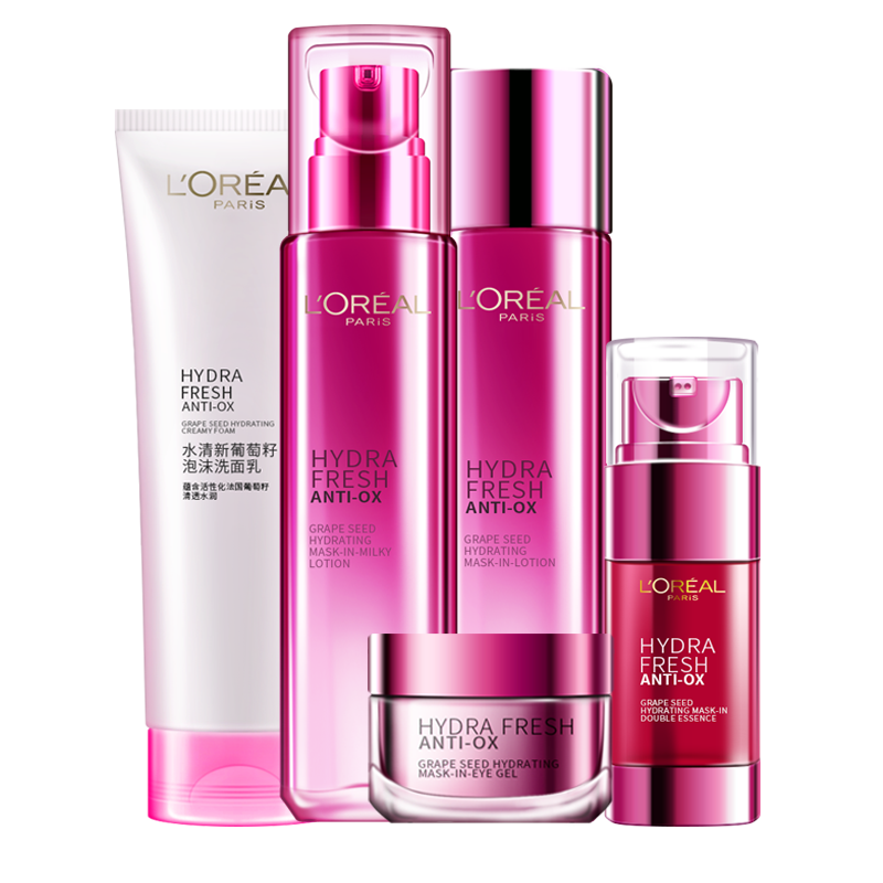 欧莱雅 补水透亮 水乳套装