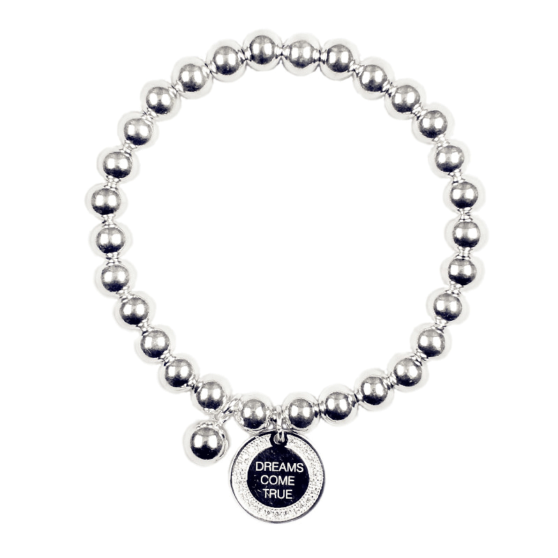 伊黛儿 圆牌银珠 手链