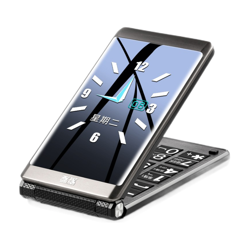 索爱 翻盖双屏幕老人机