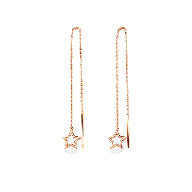 朵洛蒂玫瑰金耳饰