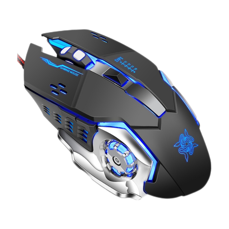 沃野 发光静音电竞有线鼠标