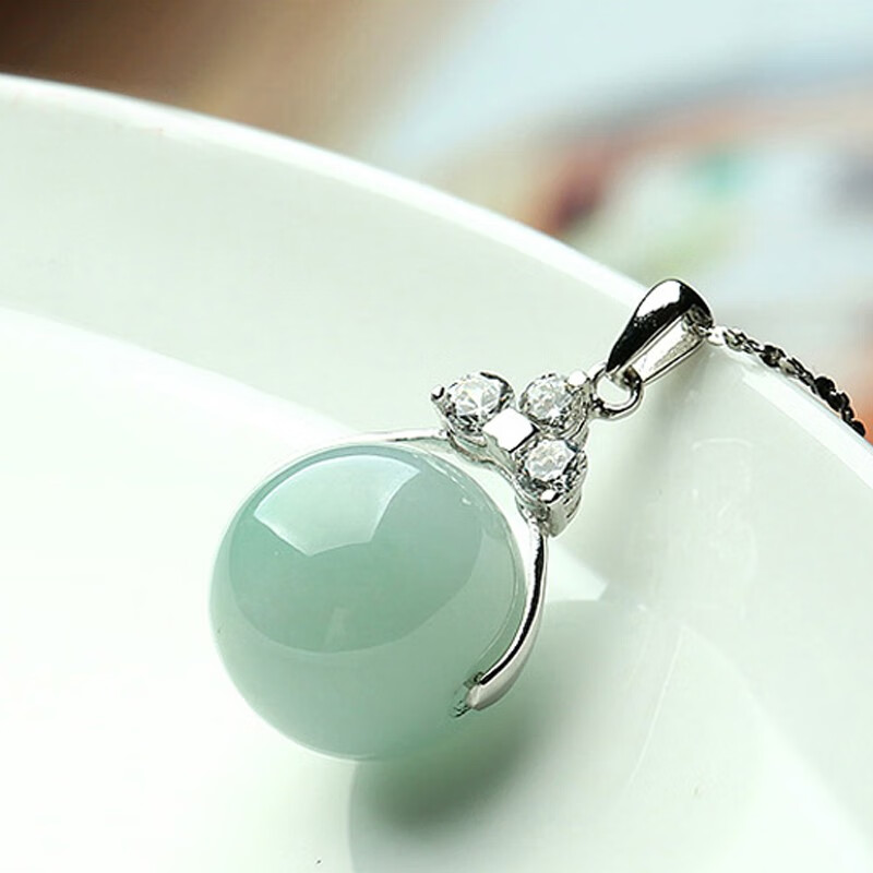 艺铂缘 转运珠翡翠吊坠
