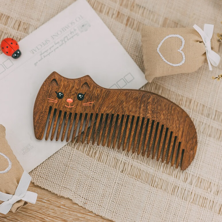 谭木匠萌猫漆艺梳