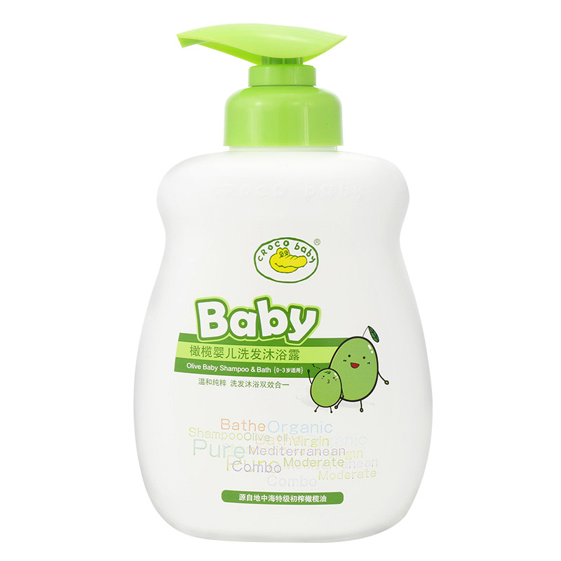 鳄鱼宝宝橄榄二合一洗发沐浴露