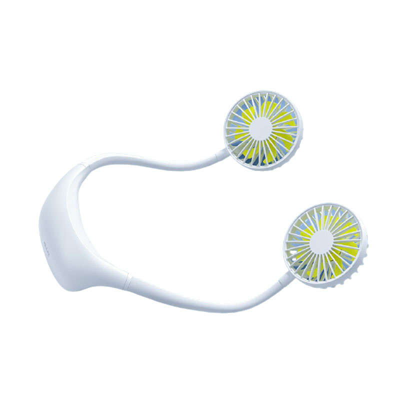 几素 珍珠白挂脖风扇