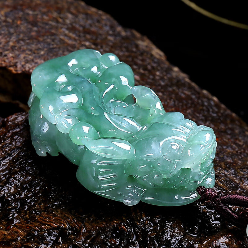 祥祯福 貔貅 翡翠吊坠