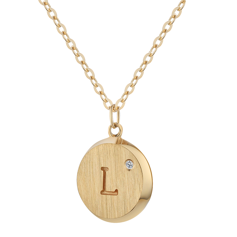 阿菲娜 14K金字母女士项链