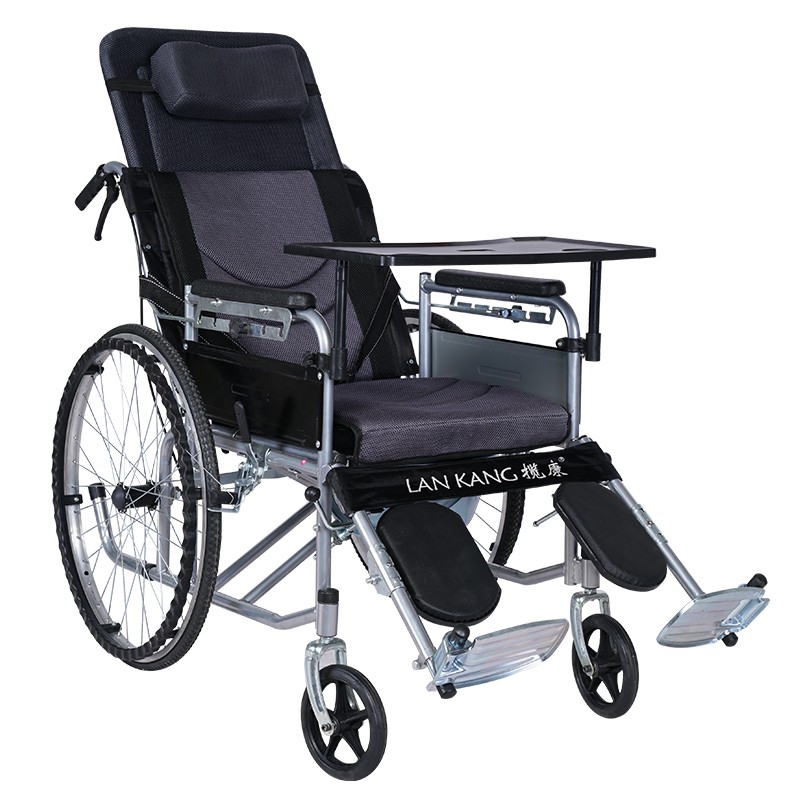 揽康 全躺实心胎轮椅