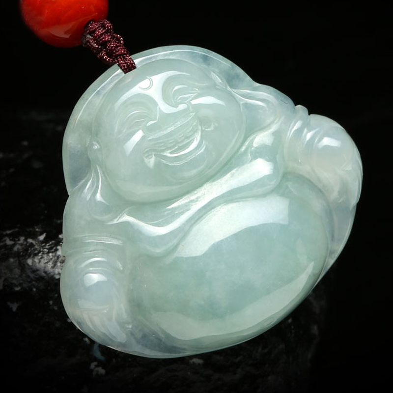 七彩雲南 大肚佛翡翠吊坠