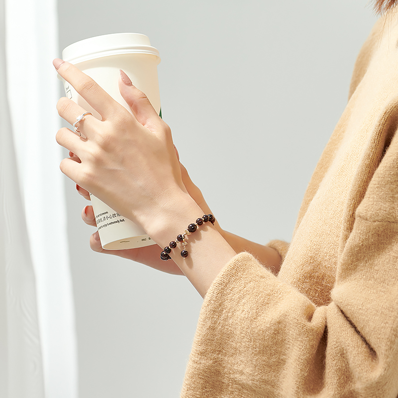 topgirL 天然石榴石手链