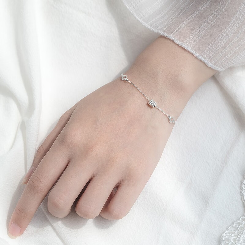 沫兰 S925纯银转运珠手链