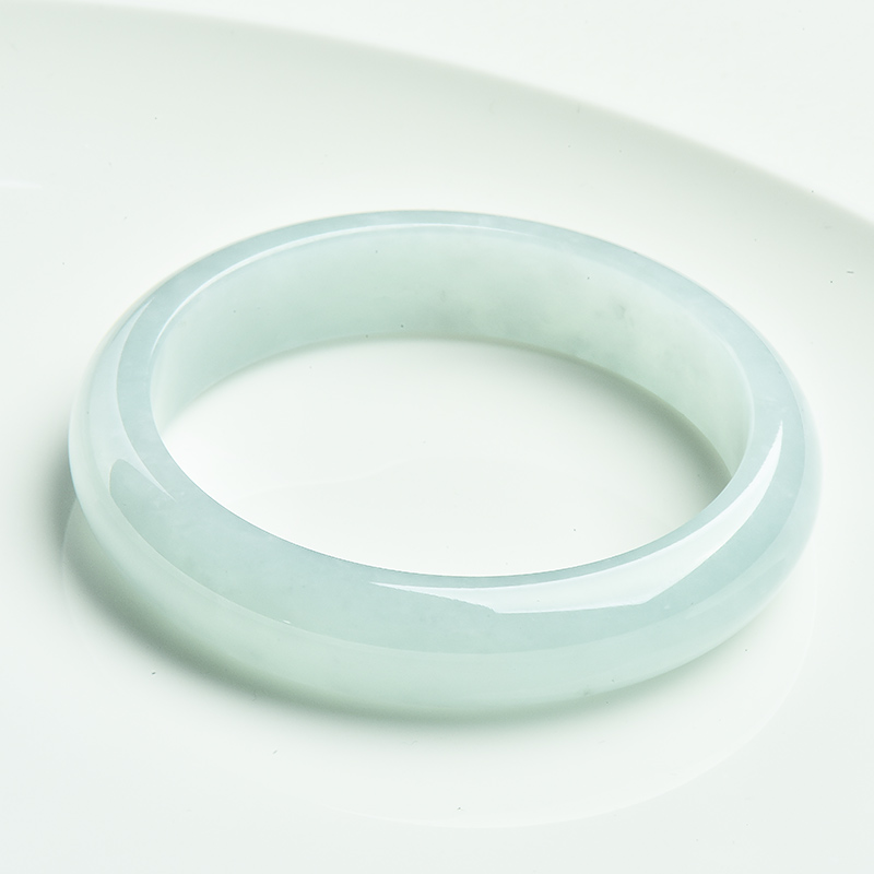 玉萌色 冰种翡翠A货玉石手镯