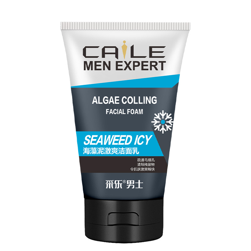 采乐 男士海藻泥激爽洗面奶