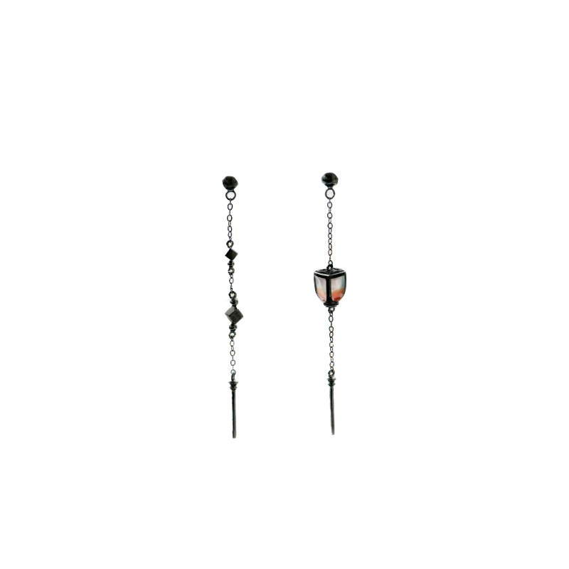 花芽国风系列华灯初上吊坠耳环