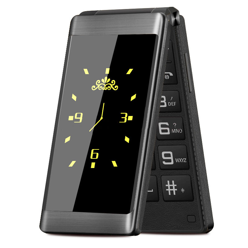 纽曼 内外双屏翻盖老人手机