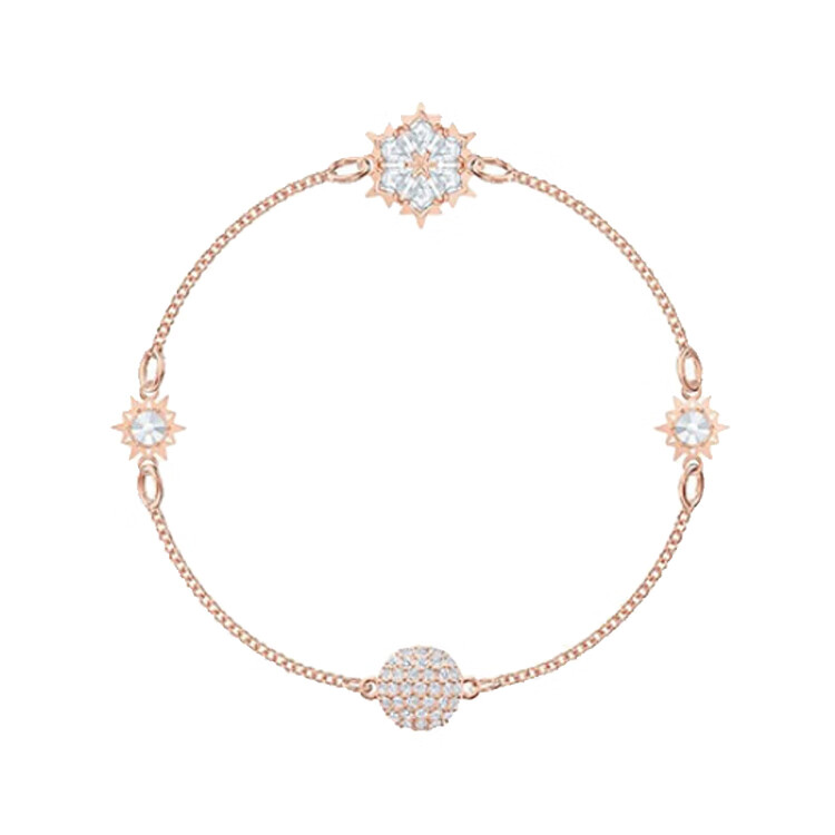 施华洛世奇磁扣雪花手链