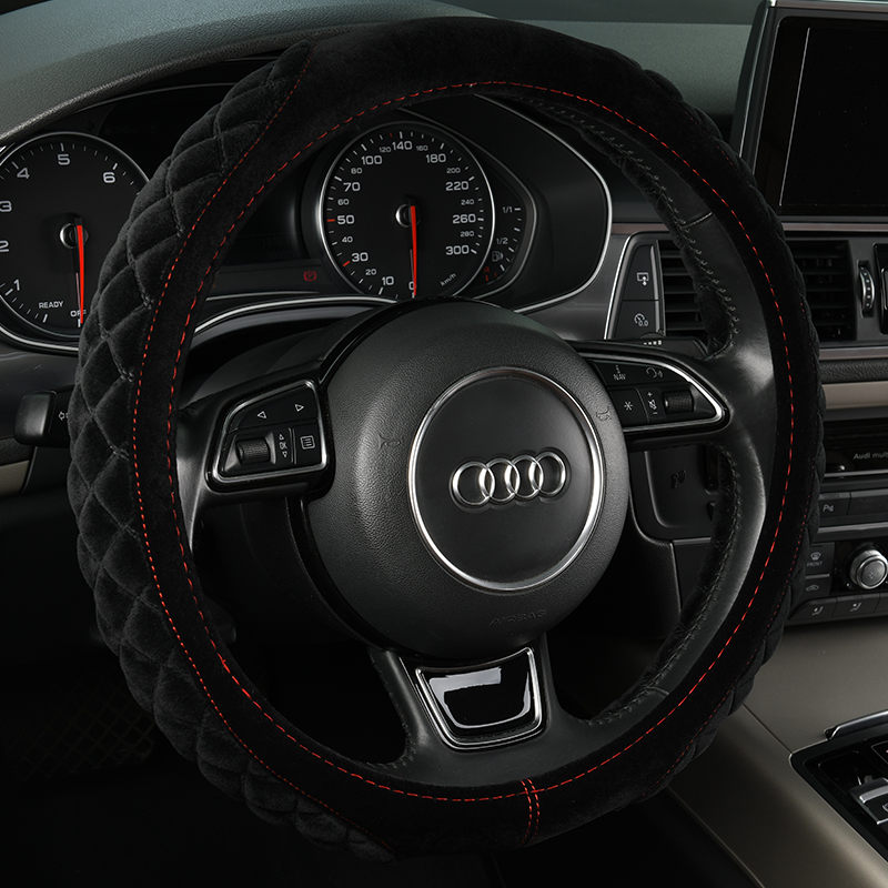 微尚 冬季毛绒 方向盘套