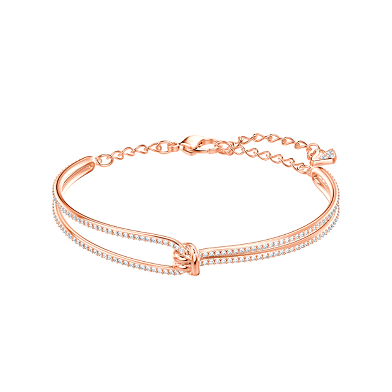 施华洛世奇 镀玫瑰金色扭结手链