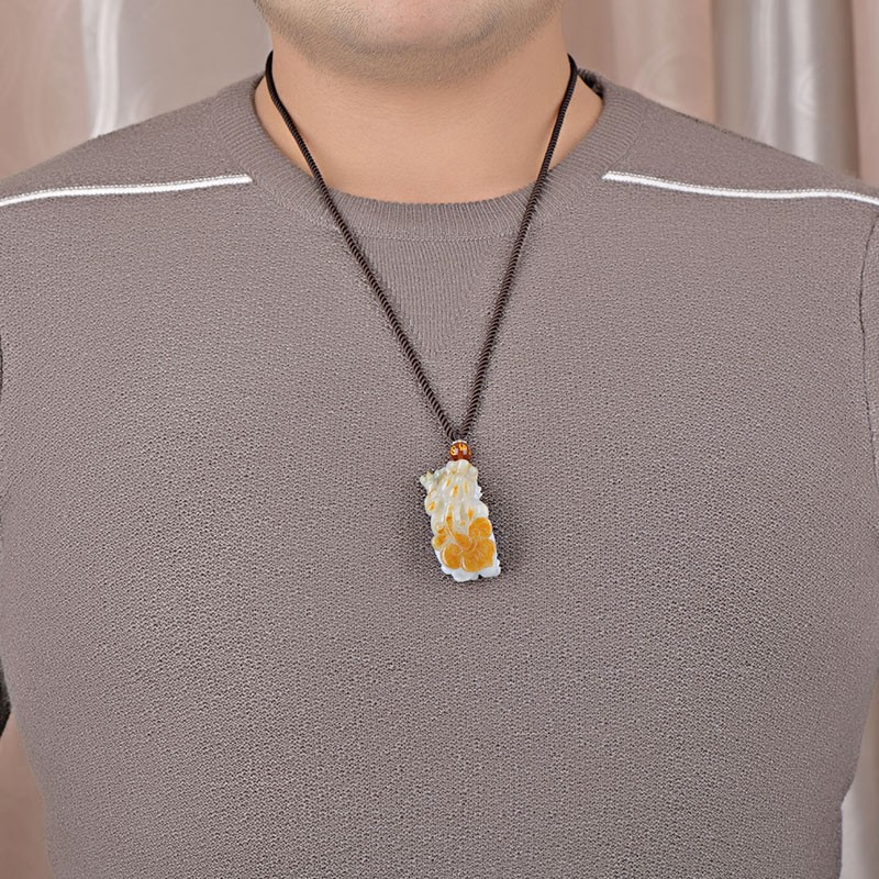 千载一玉 冰底貔貅吊坠翡翠