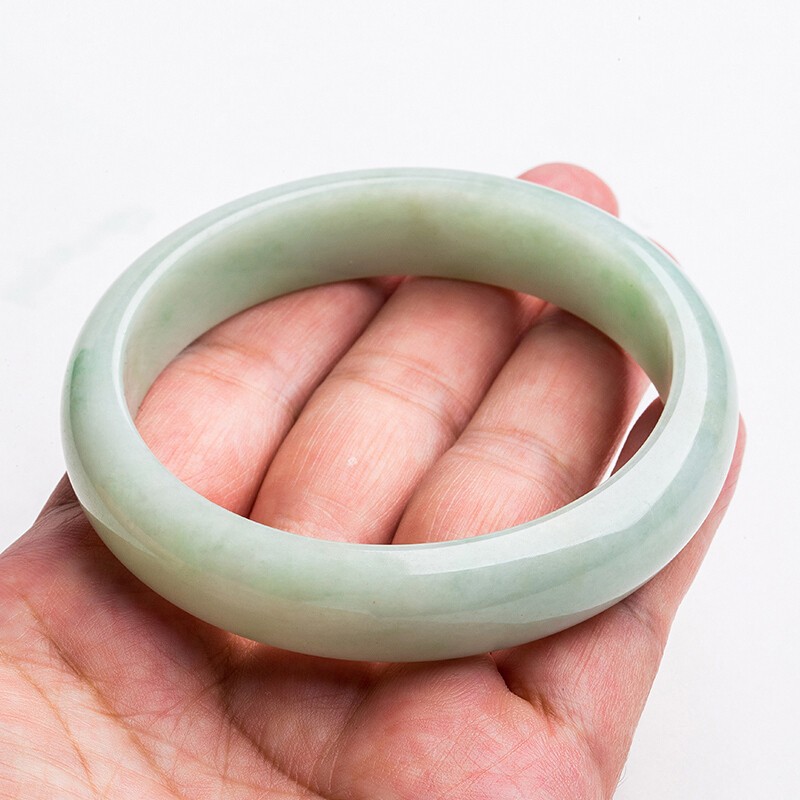 金一 细糯飘色 翡翠手镯