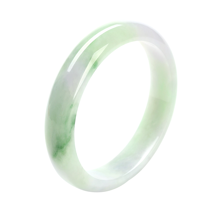 凤禧 细腻飘花翡翠手镯