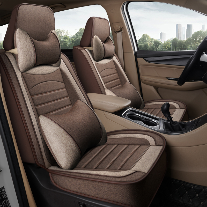 魅驹 仿亚麻七座汽车坐垫