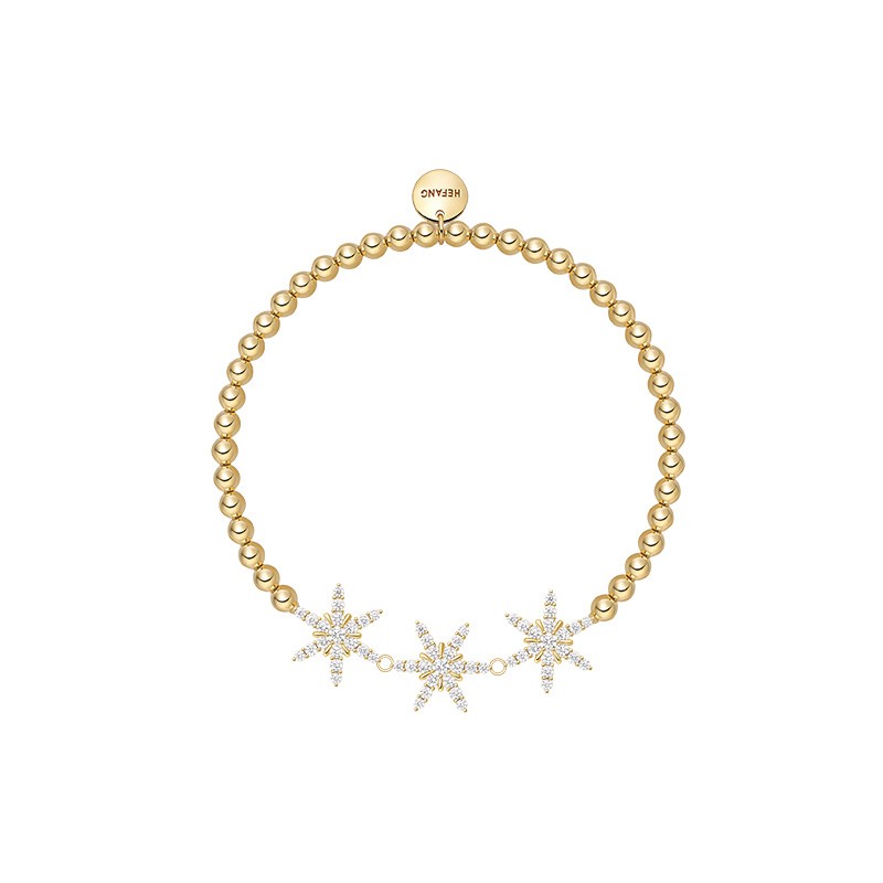 何方珠宝 简约飘雪手链