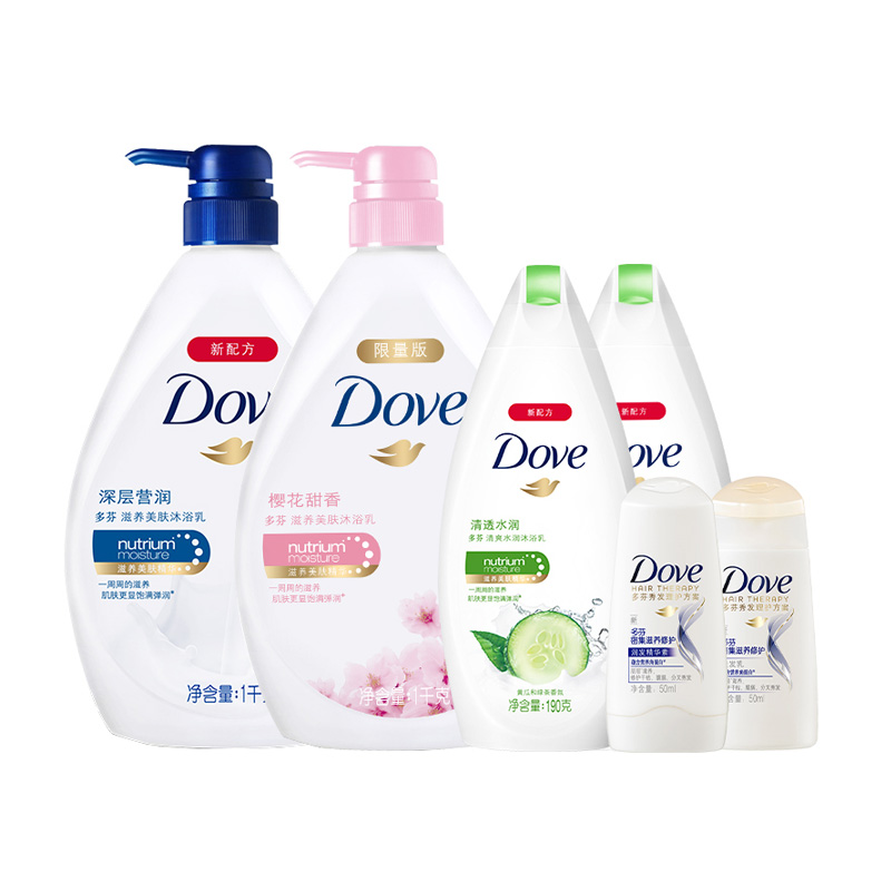 多芬 滋养美肤套装沐浴露